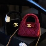 Chanel Velvet Nano Kelly Re Edition Red 13Cm - Image 3