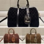 Gucci Small Jumbo GG Canvas Duffle Bag Black 30Cm - Image 10