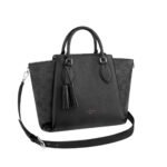 Louis Vuitton Mahina Leather Haumea Bag Black 30Cm