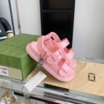 Gucci Women’S Sandal With Mini Double G Pastel Pink 660243 J8700 5815 - Image 8