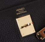 Hermes Kelly Sellier 25 Epsom Gold Hardware Black 25Cm - Image 5