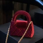 Chanel Velvet Nano Kelly Re Edition Red 13Cm - Image 6
