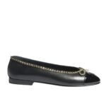 Chanel Ballet Flats Black Leather G46663 B21588 94305