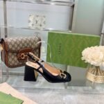 Gucci Women’S Mid Heel Slingback With Horsebit Black ‎643892 C9D00 1000 - Image 7