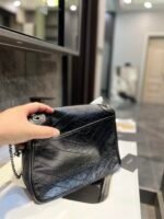 Saint Laurent Niki Medium In Vintage Leather Black With Silver Hardware 28Cm - Image 6