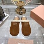 Miumiu Suede Clogs Cocoa Brown 5Z504E Z0G F0324 F Zf30 - Image 2