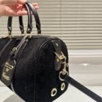 Gucci Small Jumbo GG Canvas Duffle Bag Black 30Cm - Image 7
