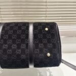 Gucci Small Jumbo GG Canvas Duffle Bag Black 30Cm - Image 8