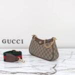 Gucci Ophidia Small Shoulder Bag Beige And Dark Brown 25Cm 735132 FABLE 9442 - Image 4