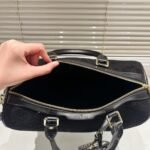 Gucci Small Jumbo GG Canvas Duffle Bag Black 30Cm - Image 9