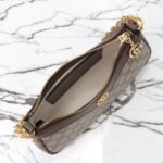 Gucci Ophidia Small Shoulder Bag Beige And Dark Brown 25Cm 735132 FABLE 9442 - Image 6