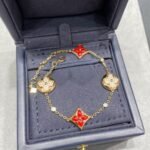 Louis Vuitton Color Blossom Bb Multi-Pattern Bracelet Pink Gold Qa5122 - Image 4