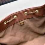 Chanel 25 Small Handbag Grained And Gold Tone Metal Brown 26Cm As5293 B20304 U1192 - Image 9