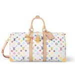 Louis Vuitton X Takashi Murakami Keepall Bandoulière 45 Bag Multicolore Blanc 45Cm M13742
