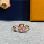 Louis Vuitton Color Blossom Mini Sun Ring Pink Gold Q0S21A - Image 4