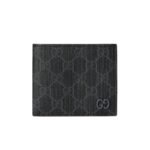 Gucci Interior Bi Fold Wallet Black And Grey 11Cm