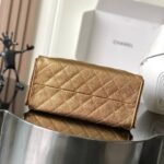 [Super Vip 1:1] Chanel 25 Small Handbag Metallic Grained And Gold Metal Dark Gold 26Cm As5293 B21060 U2158 - Image 4