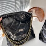 Saint Laurent Bucket Bag And Gold Tone Metal Black 39Cm - Image 6