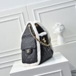 [Super Vip 1:1] Chanel 25 Small Handbag Gold Tone Metal Black And White 26Cm As5293 B22309 U4139 - Image 3