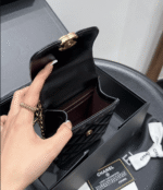 Chanel Trendy CC Phone Holder Leather Quilted Crossbody Bags Black 17 cm - Image 2