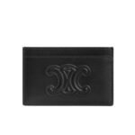 Celine Card Holder In Smooth Tan Black 9Cm