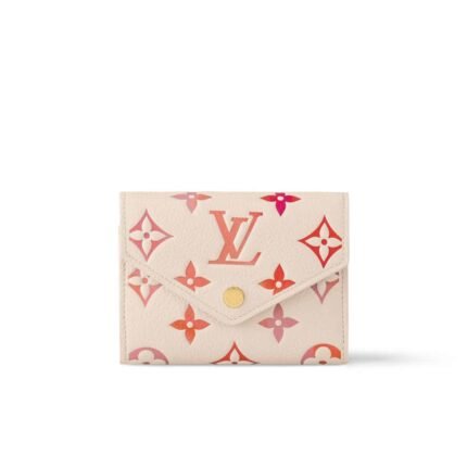 Louis Vuitton Victorine Wallet In Monogram Empreinte Beige 12Cm M83507