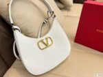 Valentino Stud Sign Calfskin Hobo Bag In White 1W2B0K69Eimi16 - Image 9