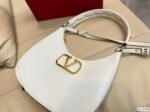 Valentino Stud Sign Calfskin Hobo Bag In White 1W2B0K69Eimi16 - Image 5