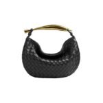 Bottega Veneta Sardine Handle Bag Black 33Cm 716082Vcpp11019