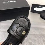 Chanel CC Logo Slide Black - Image 4