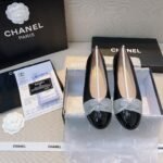 Chanel Flat Sandals Black G02819 Y01552 94305 - Image 7
