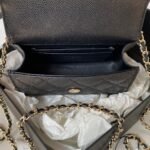 Chanel Clutch With Chain Black 15cm - Image 8