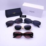 Celine Triomphe Hole Punch Sunglasses White - Image 4