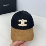 Celine Triomphe Baseball Cap In Union Wash Black - Image 4