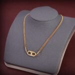Celine Triomphe Necklace In Brass With A Gold Finish 46S896Bra 35Or - Image 2