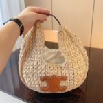 Celine Classic Panier Hobo Bag In Raffia 30cm 112772EYR02NT - Image 2