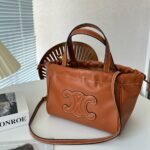 Celine Clea Triomphe Gladiator Chunky Sandal In Calfskin Vegetal Tanning 352463778C04Lu