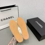 Chanel Cc Espadrilles Slip On White Beige - Image 2