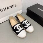 Chanel Cc Espadrilles Slip On White Black - Image 4