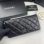 Chanel Classic Long Flap Wallet Black 19.5cm - Image 2
