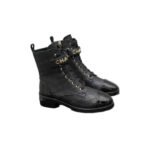 Chanel Combat Boots Black G45005 B13037 94305