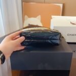 Chanel 22 Mini Handbag Pearl Black 22cm AS3980 B10672 94305 - Image 3