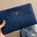 Chanel 22 Handbag Washed Denim Light Blue 41cm AS3261 B10439 NM981 - Image 5