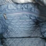 Chanel 22 Handbag Washed Denim Light Blue 41cm AS3261 B10439 NM981 - Image 6