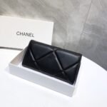 Chanel 19 Flap Long Wallet Black 19Cm - Image 3