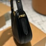 Prada Arched Leather Shoulder Bag Black 23cm 1BC194VOOOASK - Image 2