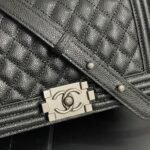 Chanel Boy Medium Handbag Black 25cm - Image 4