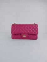 Chanel Classic Medium Flap Pink And Gold 25Cm - Image 2