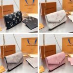 Louis Vuitton Félicie Pochette Light Grey 22cm M82047 - Image 3