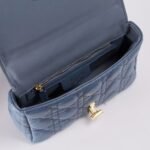 Dior Small Dior Caro Bag Blue 20cm - Image 2